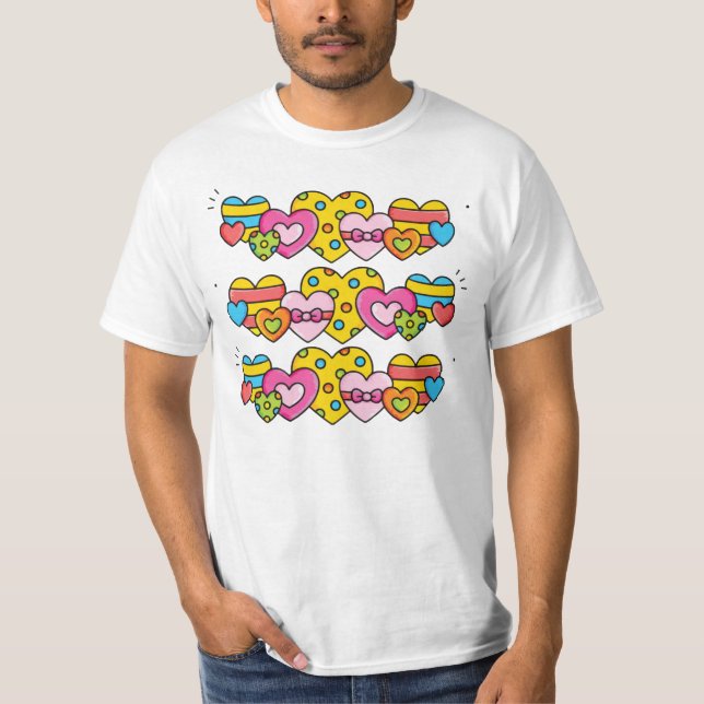 Camiseta Corazones de San Valentín (Anverso)