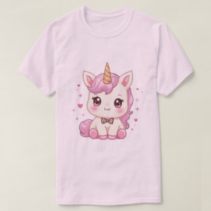 Camiseta Corazones de Unicornio de San Valentín Lazo Coquet