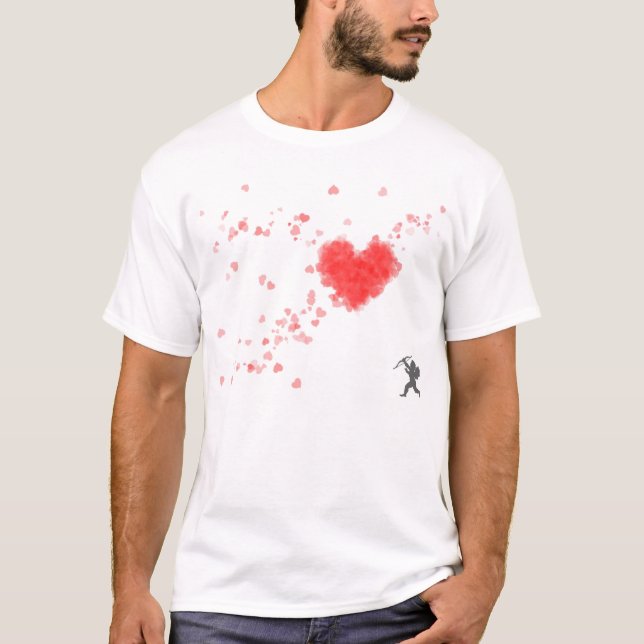 Camiseta Corazones del Cupid (Anverso)