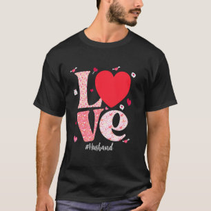 Camiseta Corazones del marido de amor Competición Día de Sa