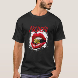 Camiseta Corazones día de San Valentín Abcdefu Lips Bullet
