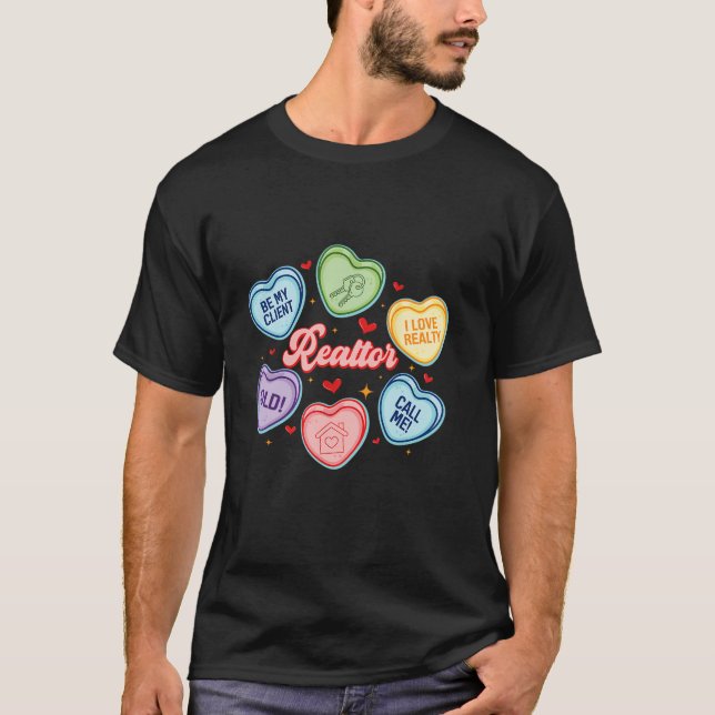 Camiseta Corazones Día de San Valentín Candy Funny Inmobili (Anverso)