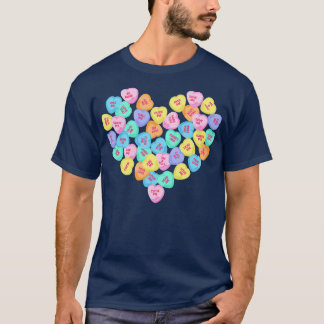 Camiseta Corazones Día de San Valentín dulces San Valentín