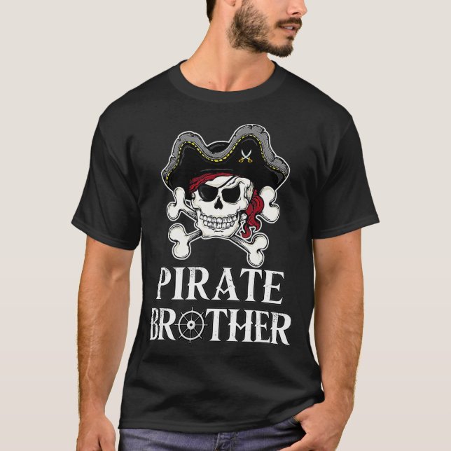 Camiseta Corazones divertidas del Hermano Pirata Jolly Roge (Anverso)