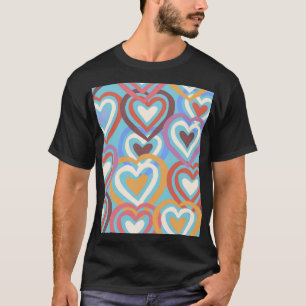 Camiseta Corazones divertidos: Patrón de textura sin costur