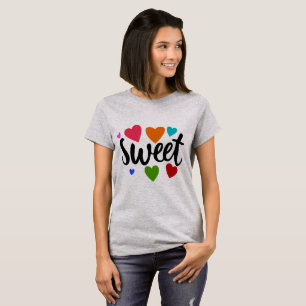Camiseta corazones dulces