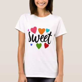 Camiseta corazones dulces