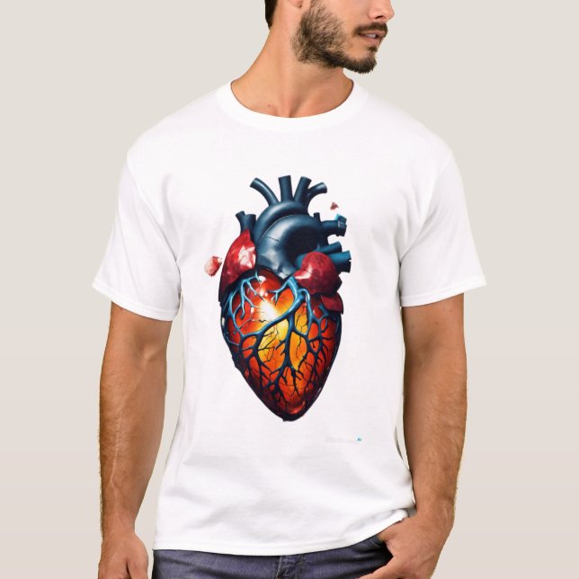 Camiseta Corazones en armonía" (Anverso)
