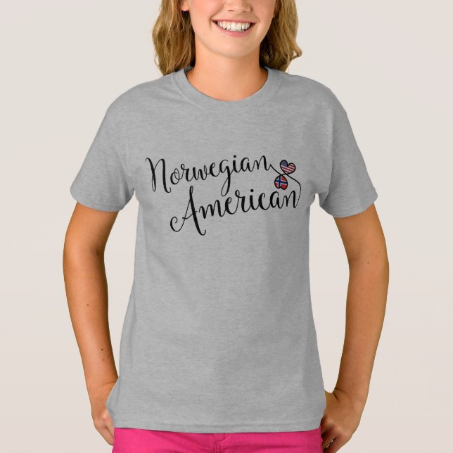 Camiseta Corazones entrelazados noruegos (Anverso)