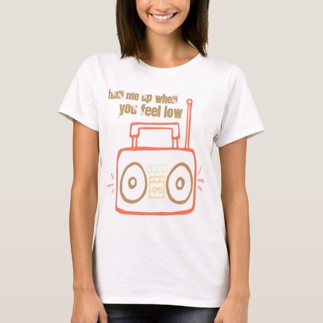 Camiseta Corazones estéreos (Anverso)