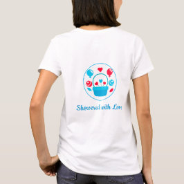 Camiseta Corazones, globos y cesta del corazón