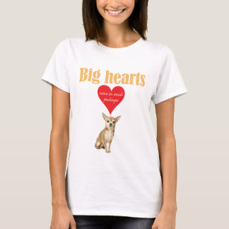 Camiseta Corazones grandes - chihuahua