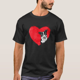 Camiseta Corazones Jack Russell Terrier Dog Puppy Valentine