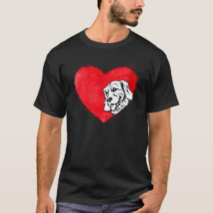 Camiseta Corazones Lindos Golden Retriever Perro Cachorro A