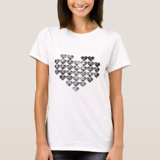 Camiseta Corazones negros