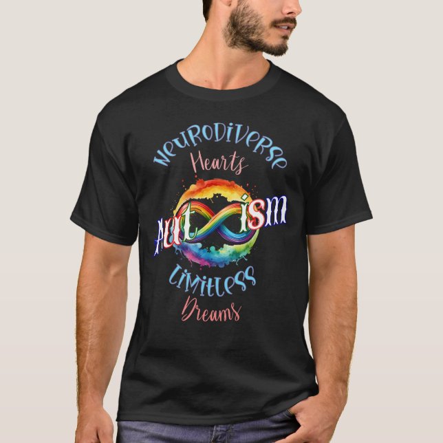Camiseta Corazones neurodiversos crean conciencia sobre el  (Anverso)