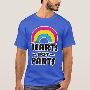 Camiseta Corazones no partes Orgullo Pansexual