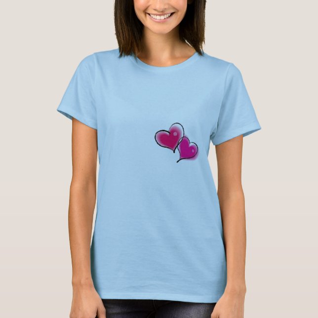 Camiseta ¡Corazones, novia a ser! (Anverso)