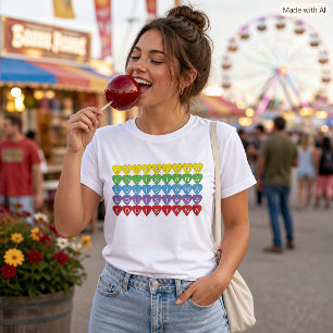 Camiseta Corazones Orgullosos del Estado de Luisiana Colori