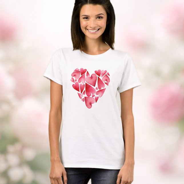 Camiseta Corazones revueltos (Subido por el creador)