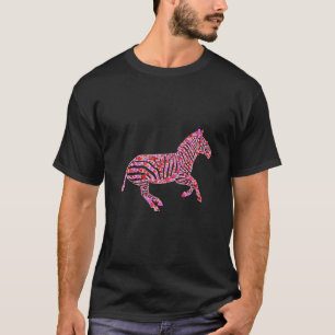 Camiseta Corazones ricas Cebra Graciosos Animales Enamorado