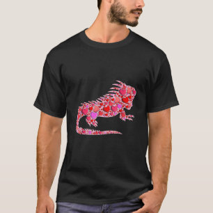 Camiseta Corazones ricas Iguana Animales divertidos adoran 