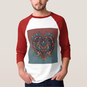 Camiseta Corazones Ricos Nobles Hazañas - Manga Multicolor