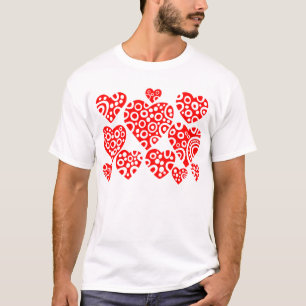 Camiseta Corazones - Rojo