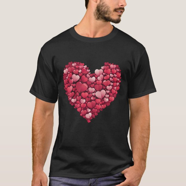 Camiseta Corazones rojos (Anverso)