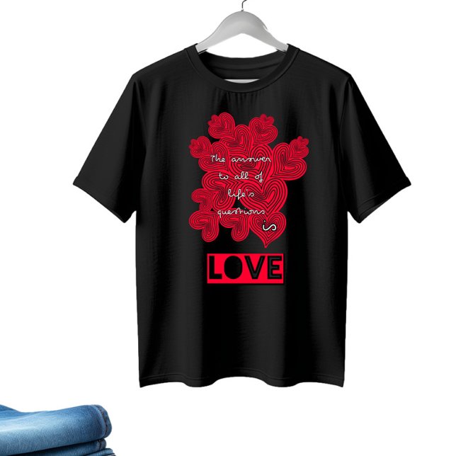 Camiseta Corazones rojos (Subido por el creador)