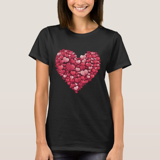 Camiseta Corazones rojos (Anverso)