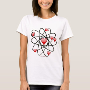 Camiseta Corazones rojos de San Valentín atómico
