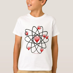 Camiseta Corazones rojos de San Valentín atómico