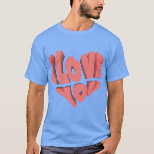 Camiseta Corazones rojos dibujados a mano ❤️ arte de amor