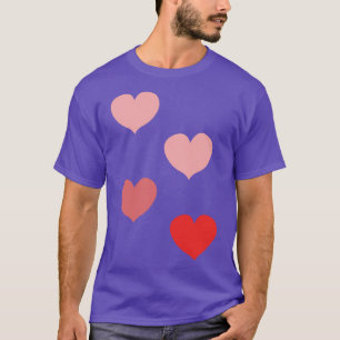 Camiseta Corazones rojos encantadores 1
