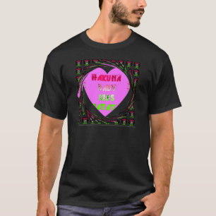 Camiseta Corazones Rosa Bebé Hakuna Matata Diseño para Bebé