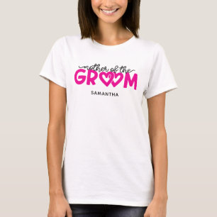 Camiseta Corazones Rosa Caliente Madre del Novio