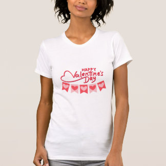 Camiseta Corazones rosados el día de San Valentín