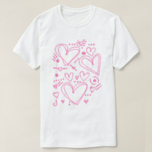 Camiseta Corazones Salvajes Arte Abstracto para Llevar