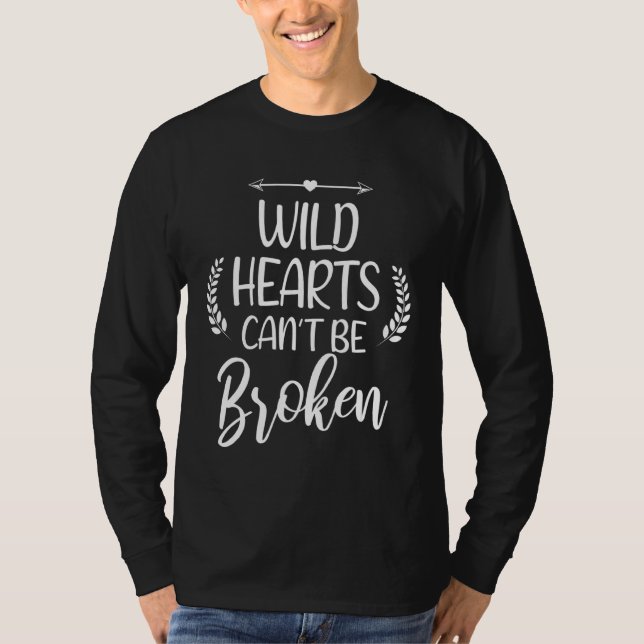 Camiseta Corazones salvajes Canu2019t Be Broken Cute Love H (Anverso)