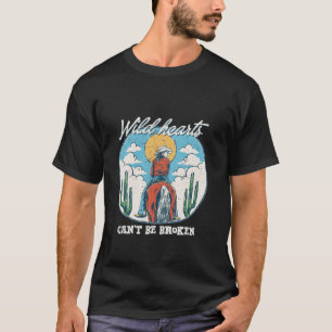 Camiseta Corazones salvajes no se pueden romper vaquera mon