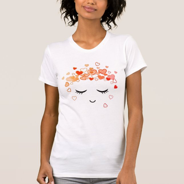 Camiseta Corazones sonrojados (Anverso)