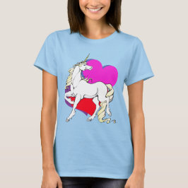 Camiseta corazones, unicornio 1