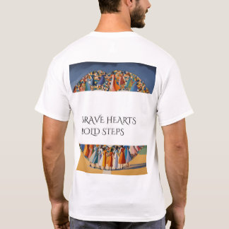 Camiseta Corazones valientes, pasos audaces - Tee de viaje 
