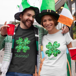 Camiseta Corazones verdes sacuden el Personalizable de St. 