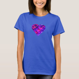 Camiseta Corazones vivos multicolores