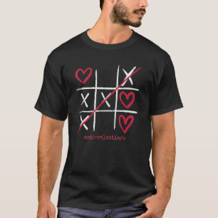 Camiseta Corazones y cruces juegan contra el día de San Val