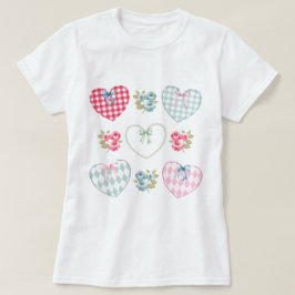 Camiseta Corazones y Flores