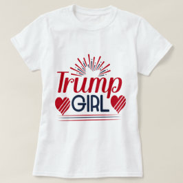 Camiseta Corazones y fuegos artificiales Chicas de Trump