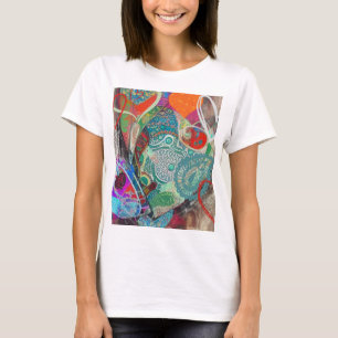 Camiseta Corazones y paisley